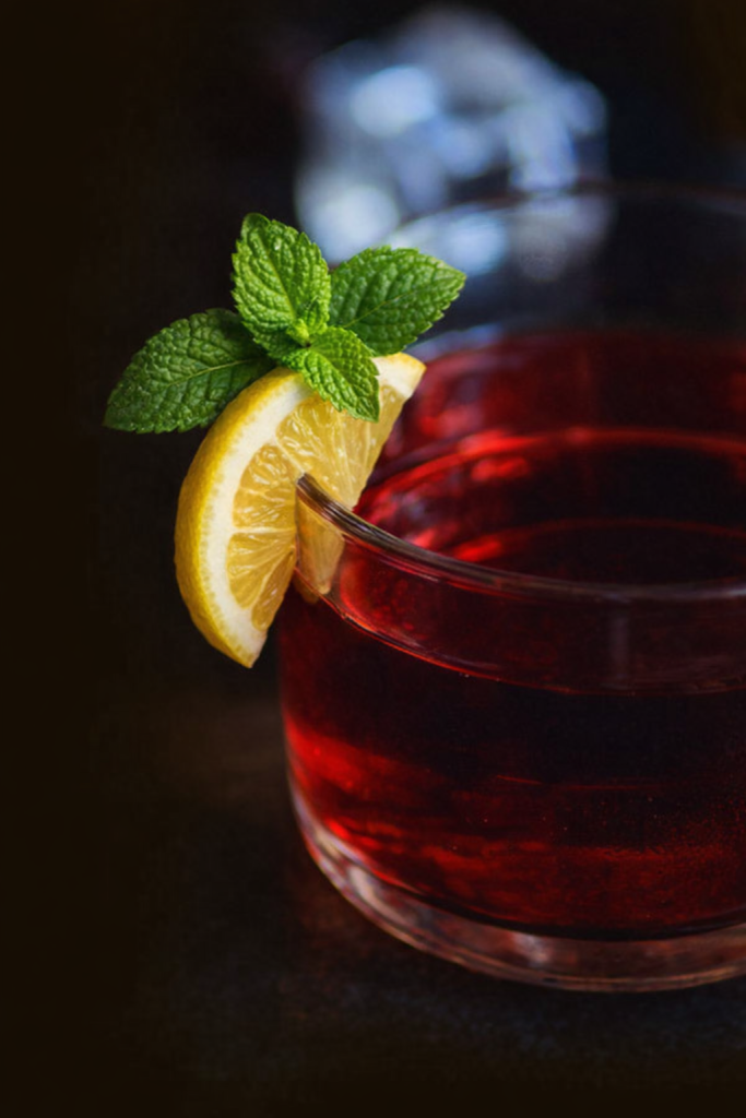 Mint lemon cocktail